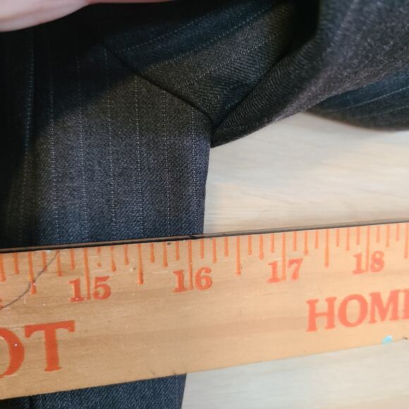 J Crew Super 120s Pinstripe Wool Blazer Womens 0 Jacket Office Siren Corpcore - Picture 7 of 10